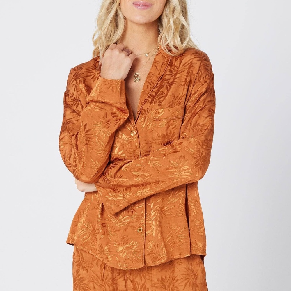 L Space In Your Dreams PJ Top Amber